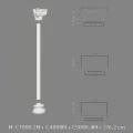 Capitel decorativ semicoloana C1000-2H 29 x 14,5 x 20,7 cm