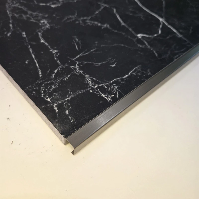 Profil colt exterior 12 x 12 mm inox patrat gresie faianta auriu antic
