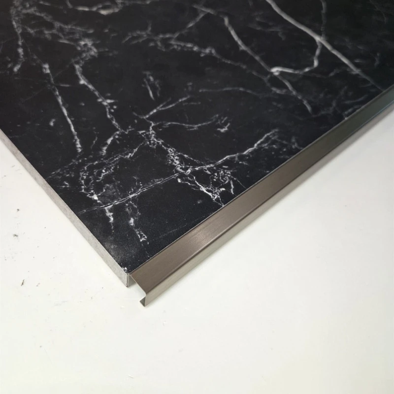 Profil colt exterior 12 x 12 mm inox patrat gresie faianta auriu antic