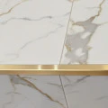 Profil terminație gresie faianță pătrat inox auriu periat 12 x 12 lungime 2700 mm