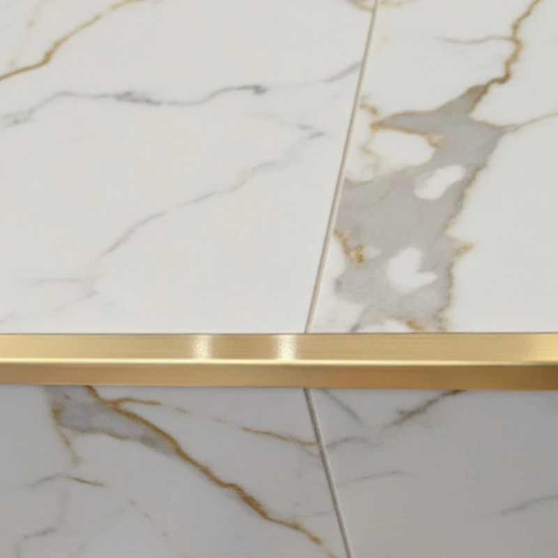 Profil terminație gresie faianță pătrat inox auriu periat 12 x 12 lungime 2700 mm