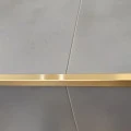 Profil terminație gresie faianță pătrat inox auriu periat 12 x 12 lungime 2700 mm