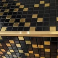 Profil terminație gresie faianță pătrat inox auriu periat 12 x 12 lungime 2700 mm