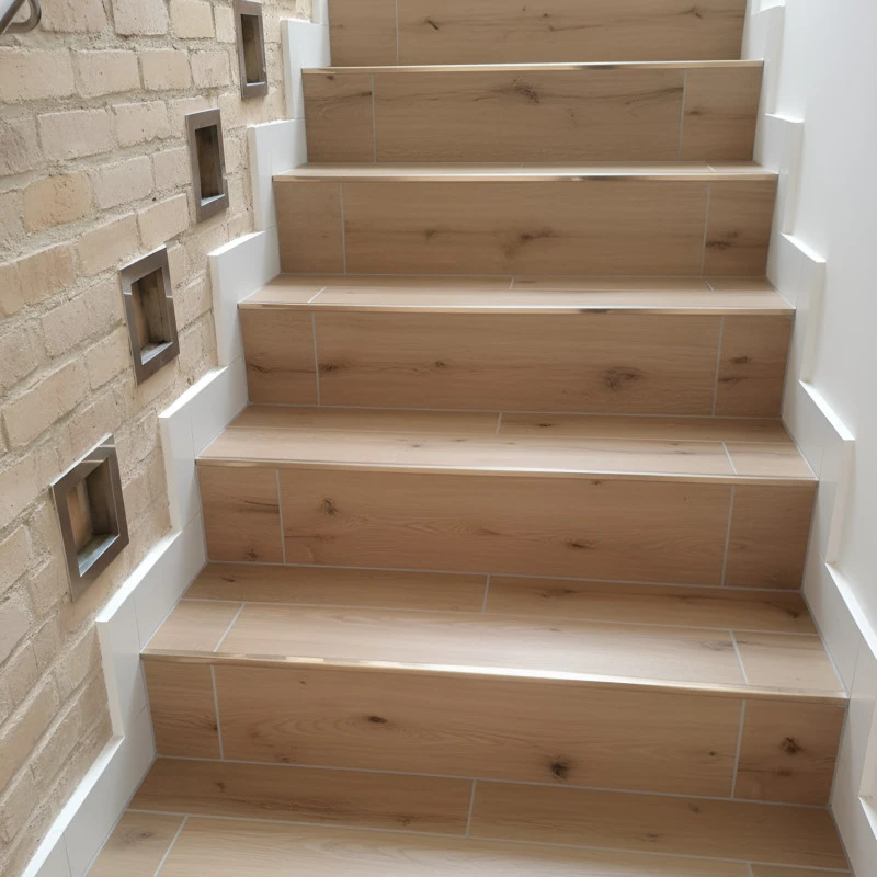 Profil terminatie patrat pentru gresie si faianta inox cupru lucios 12 x 12 x 2700 mm