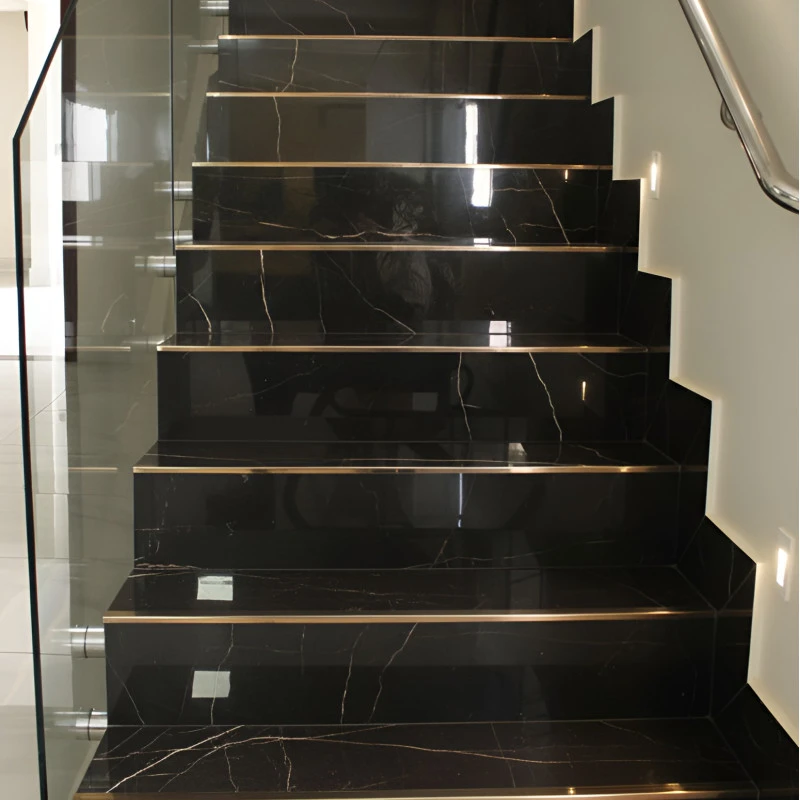 Profil terminatie patrat pentru gresie si faianta inox cupru lucios 12 x 12 x 2700 mm