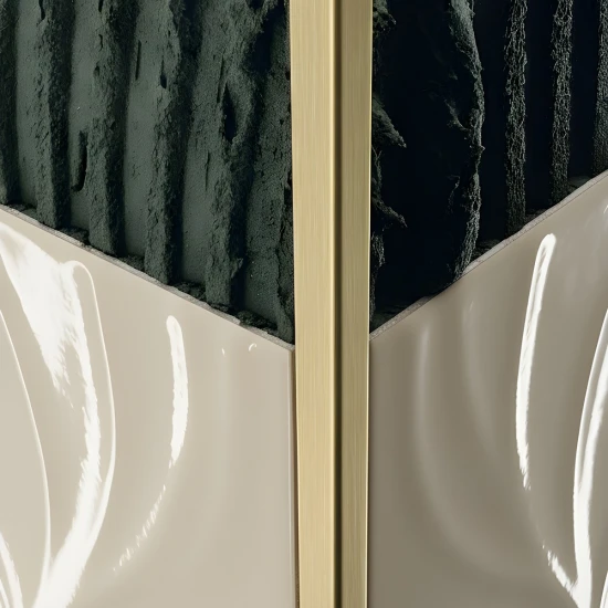 Terminație pătrată gresie faianță 12 x 12 x 2700 mm din inox auriu antic