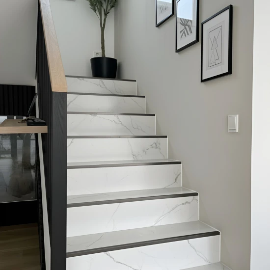 Profil terminatie patrat gresie faianta inox negru periat 12 x 12 x 2700 mm