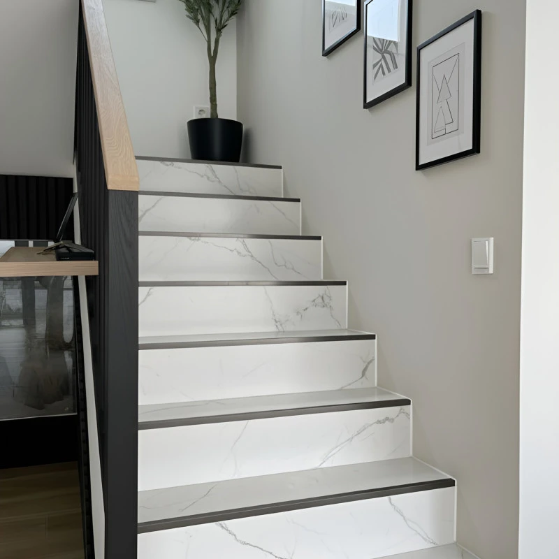 Profil terminatie patrat gresie faianta inox negru periat 12 x 12 x 2700 mm