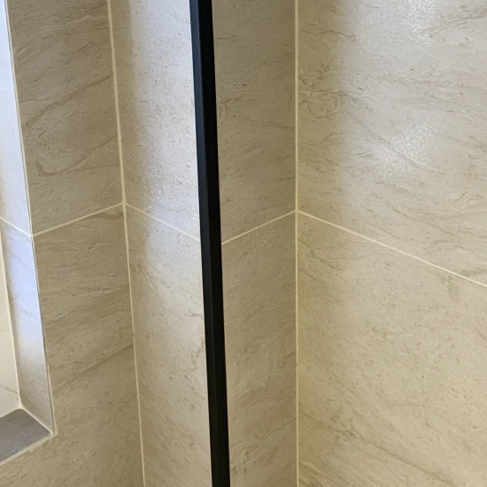 Profil terminatie patrat gresie faianta inox negru periat 12 x 12 x 2700 mm