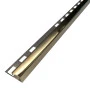 Terminație pătrată gresie faianță 12 x 12 x 2700 mm din inox auriu lucios