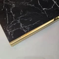 Terminație pătrată gresie faianță 12 x 12 x 2700 mm din inox auriu lucios