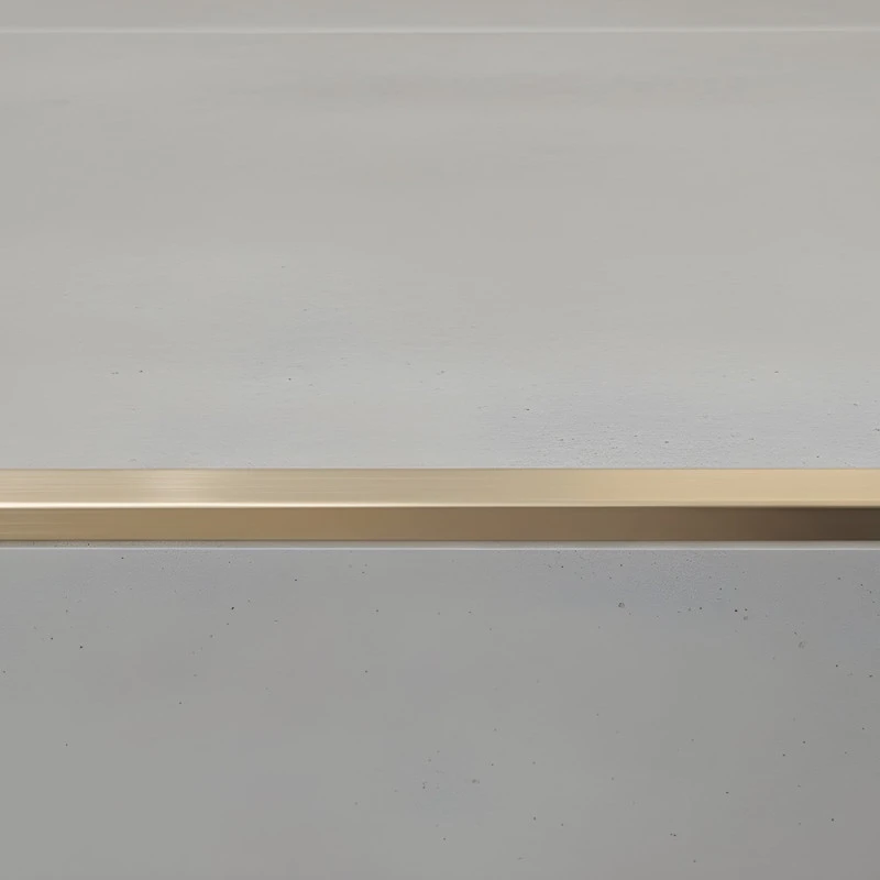 Terminație pătrată gresie faianță 12 x 12 x 2700 mm din inox auriu antic