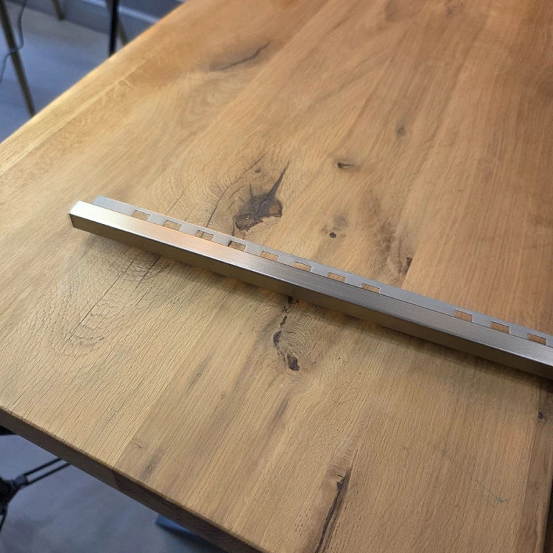 Terminație pătrată gresie faianță 12 x 12 x 2700 mm din inox auriu antic