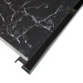 Terminație pătrată gresie faianță inox negru lucios 12 x 12 x 2700 mm
