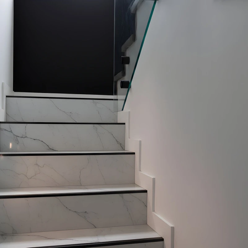 Terminație pătrată gresie faianță inox negru lucios 12 x 12 x 2700 mm
