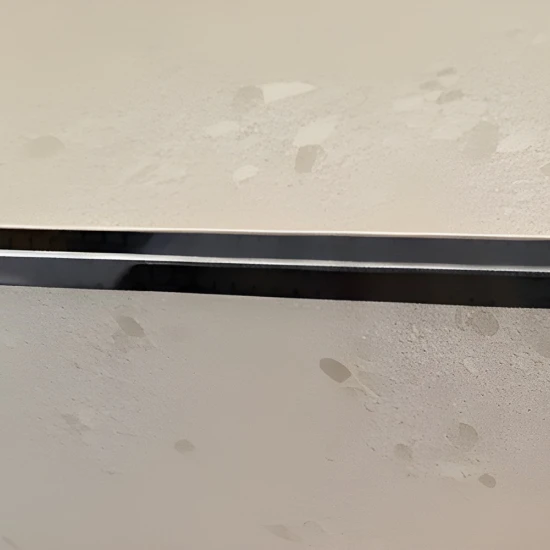 Terminație pătrată gresie faianță inox negru lucios 12 x 12 x 2700 mm