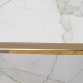 Terminație pătrată gresie faianță 12 x 12 x 2700 mm din inox auriu lucios