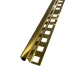 Profil colt exterior patrat 12 x 12 mm gresie si faianta auriu oglinda