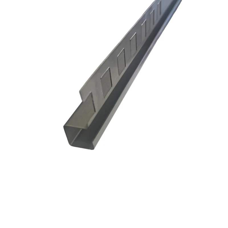 Profil colt exterior gresie si faianta inox crom periat 12 x 12 mm