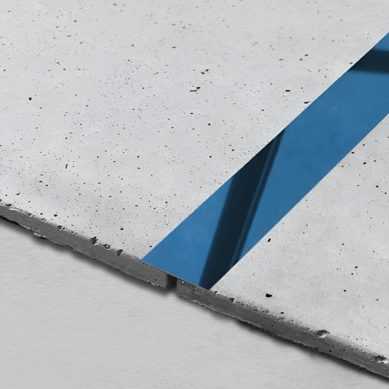 Platbanda albastru lucios 30X2700X0.6 mm, inox, profil decorativ - PP30ALO