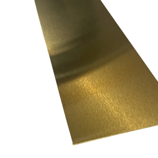 Platbanda inox auriu periat 70 mm x 0.6 mm x 2700 mm Platbanda inox auriu periat 70 mm x 0.6 mm x 2700 mm