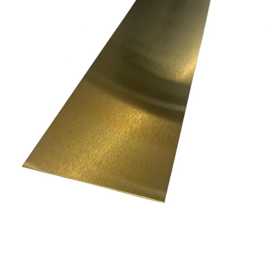 Platbanda inox auriu periat 70 mm x 0.6 mm x 2700 mm Platbanda inox auriu periat 70 mm x 0.6 mm x 2700 mm