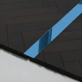 Platbanda albastru lucios 15x2700x0.6 mm, inox, profil decorativ