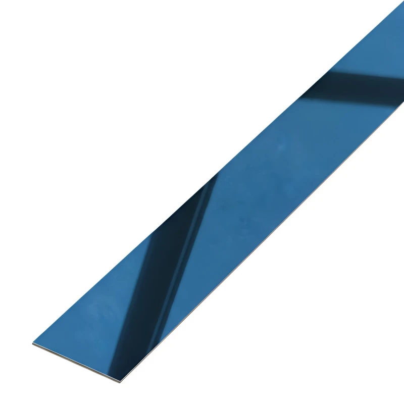 Platbanda albastru lucios 30X2700X0.6 mm, inox, profil decorativ - PP30ALO
