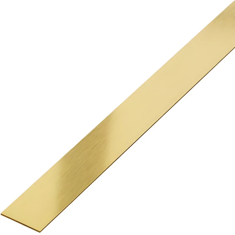 Platbanda inox auriu periat 15 mm x 0.6 mm x 2700 mm