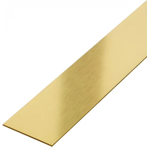 Platbanda auriu mat inox 50 mm x 0.6 mm x 2700 mm
