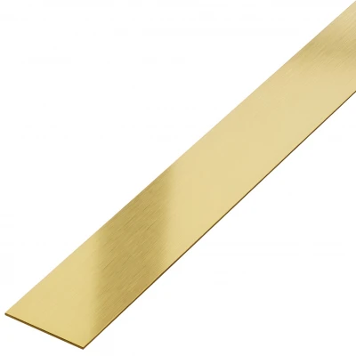 Platbanda Inox Auriu Mat 25 mm X 2700 mm X 0.6 mm
