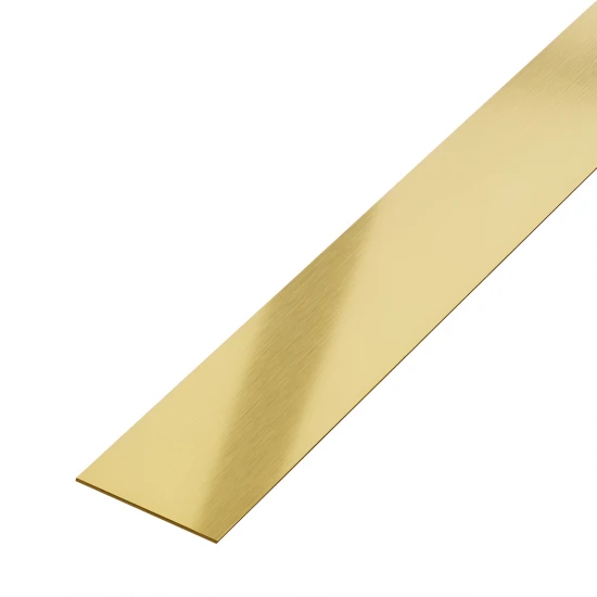 Platbanda Inox Auriu Mat 40x2700x0.6 mm - Profil Decorativ Premier Decor