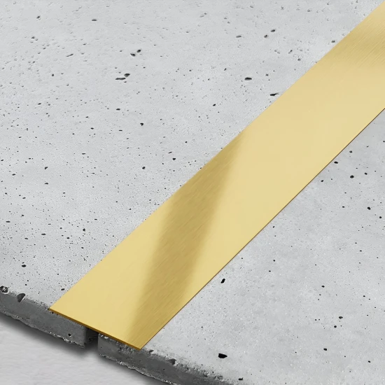 Platbanda Inox Auriu Mat 40x2700x0.6 mm - Profil Decorativ Premier Decor