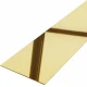 Platbanda inox auriu lucios 60 mm x 0.6 mm x 2700 mm Platbanda inox auriu lucios 60 mm x 0.6 mm x 2700 mm