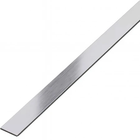 Platbanda crom brushed, 10 x 2700 x 0.6 mm, inox, profil decorativ