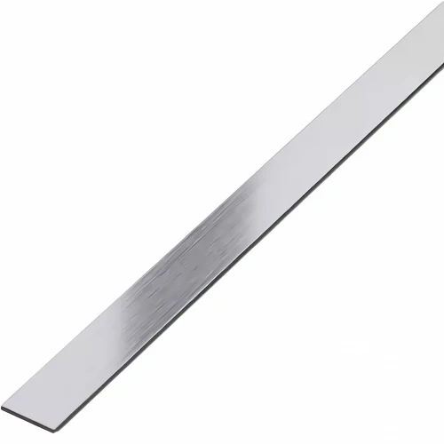 Platbanda crom brushed, 10 x 2700 x 0.6 mm, inox, profil decorativ