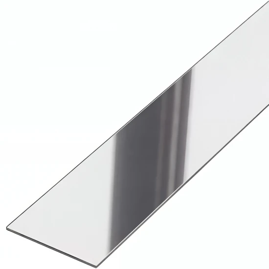 Platbanda crom lucios, 50x2700x0.6 mm, inox, profil decorativ