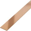 Platbanda inox, cupru periat, 20 mm x 0.6 mm x 2700 mm