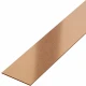 Platbanda inox cupru periat 50 mm x 2700 mm x 0.6 mm, profil decorativ