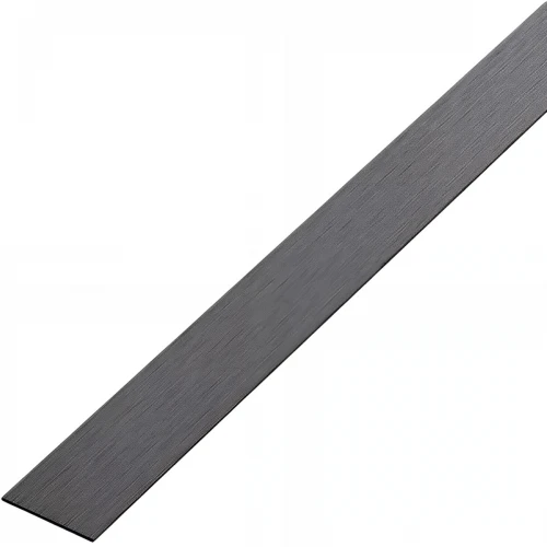 Platbanda negru brushed, 15x2700x0.6 mm, inox, profil decorativ