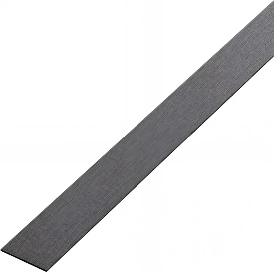Platbanda negru brushed, 15x2700x0.6 mm, inox, profil decorativ
