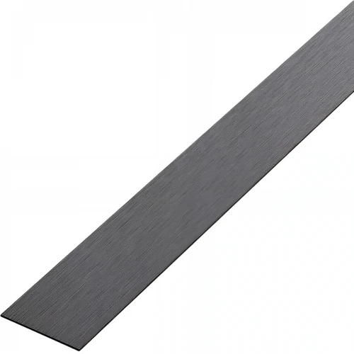 Platbanda negru periat, 20x2700x0.6 mm, inox, profil decorativ