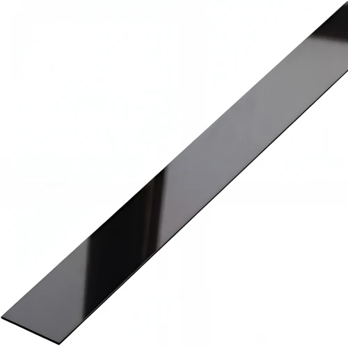 Platbanda negru oglinda, 15x2700x0.6 mm, inox, profil decorativ