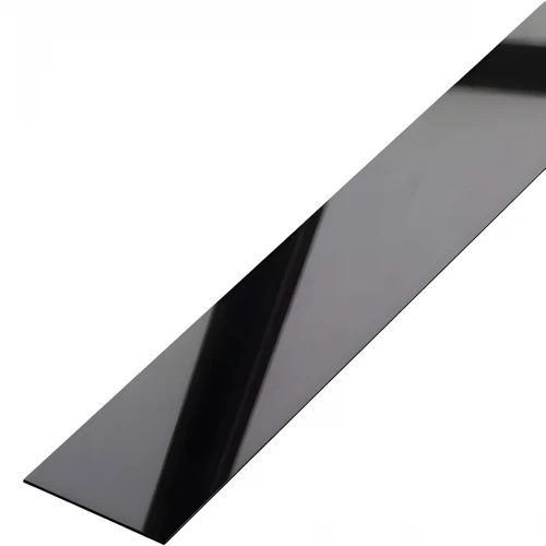 Platbanda negru oglinda, 30x2700x0.6 mm, inox, profil decorativ