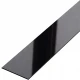 Platbanda negru lucios, 50x2700x0.6 mm, inox, profil decorativ
