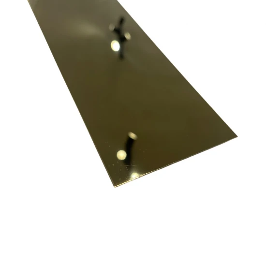 Platbanda inox auriu lucios 70 mm x 0.6 mm x 2700 mm Platbanda inox auriu lucios 70 mm x 0.6 mm x 2700 mm