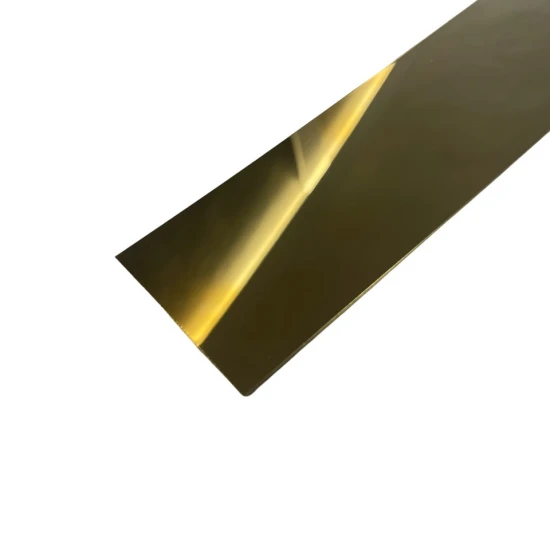 Platbanda inox auriu lucios 70 mm x 0.6 mm x 2700 mm Platbanda inox auriu lucios 70 mm x 0.6 mm x 2700 mm