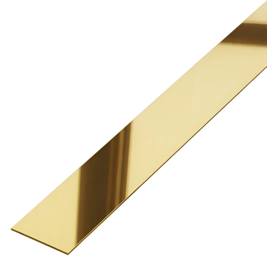Platbanda Inox Auriu Lucios 25 mm X 2700 mm X 0.6 mm