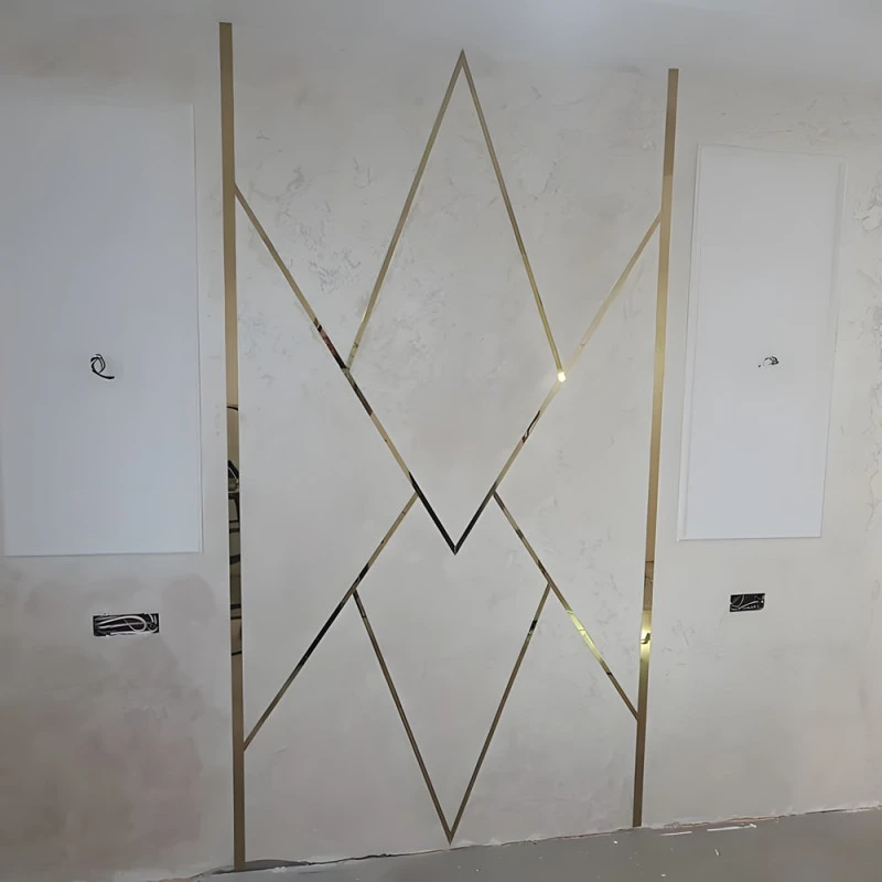 Platbanda Inox Auriu Lucios 10 mm x 0.6 mm x 2700 mm