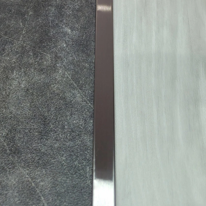 Profil trecere T inox 15x9x2700 mm crom mat / periat - la nivel